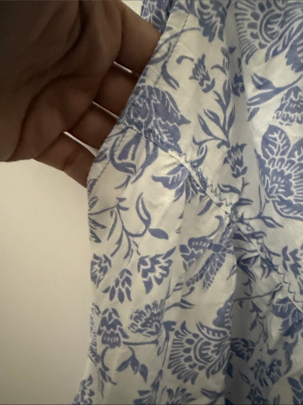 Free People Blue and White Floral Midi Skirt - Picture 3 of 5